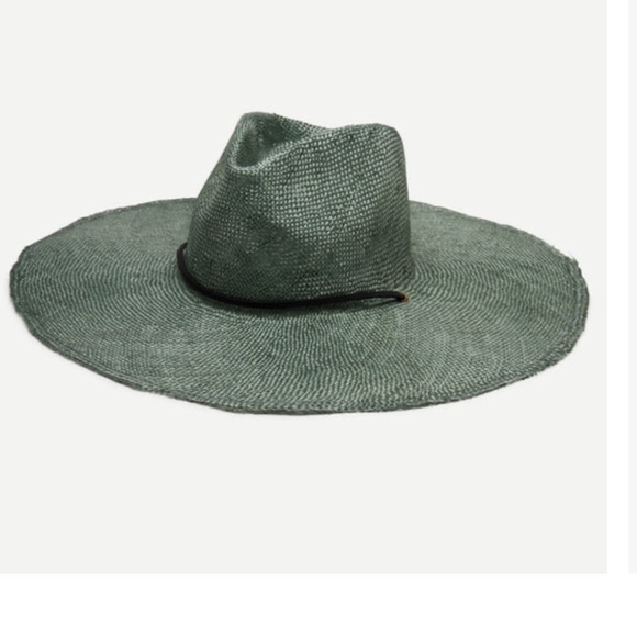 New! Rare Wyeth teal Indigo straw hat